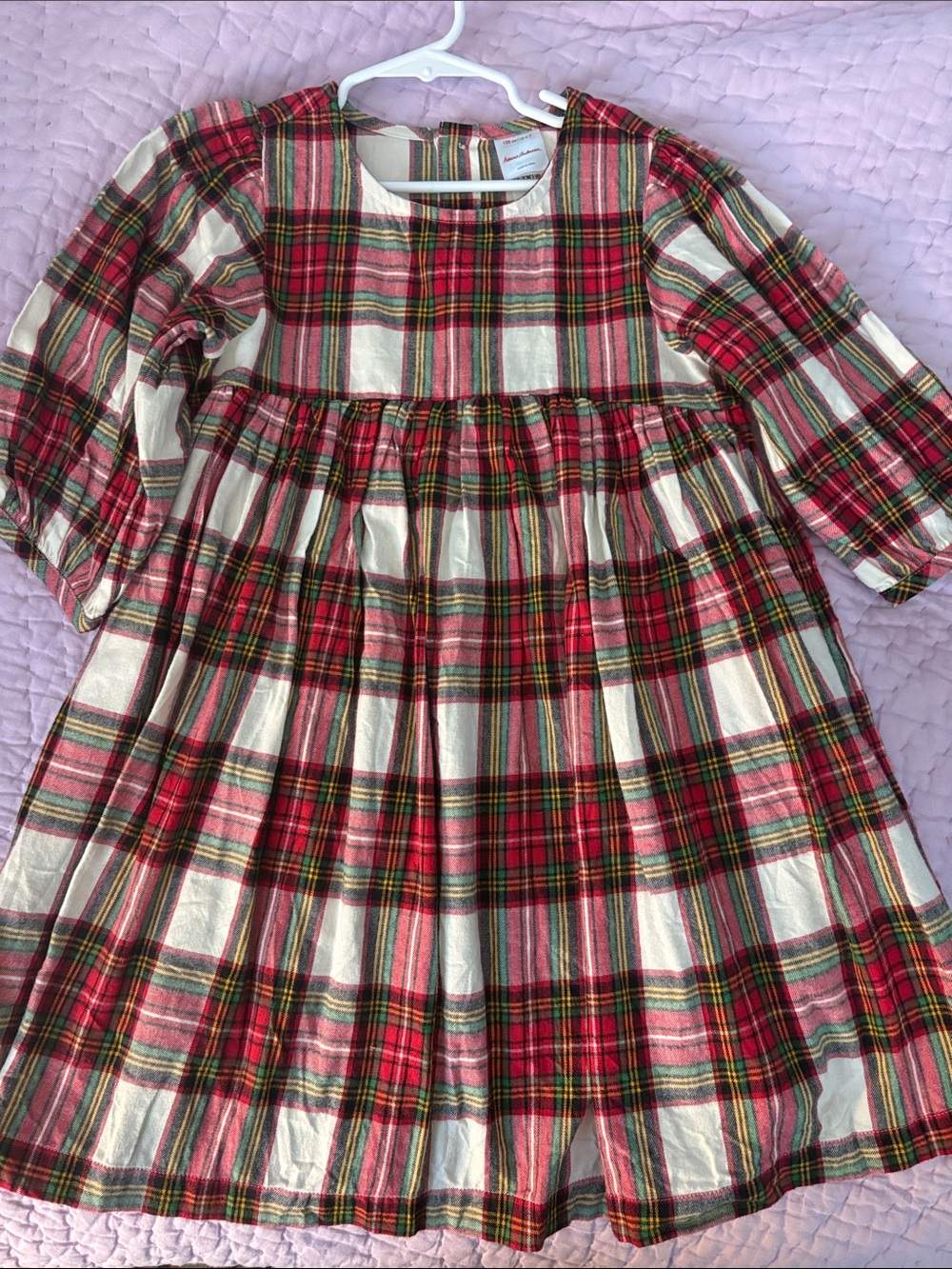Plaid flannel dress